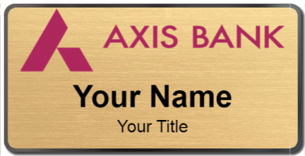Custom name badges for Axis Bank