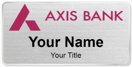 Custom name badges for Axis Bank