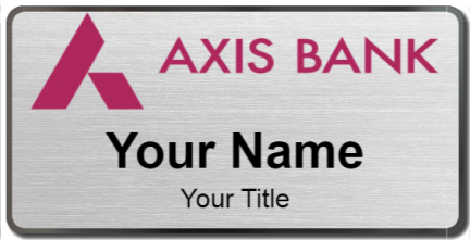 Custom name badges for Axis Bank