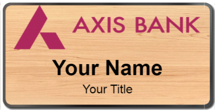 Custom name badges for Axis Bank