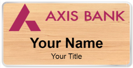 Custom name badges for Axis Bank