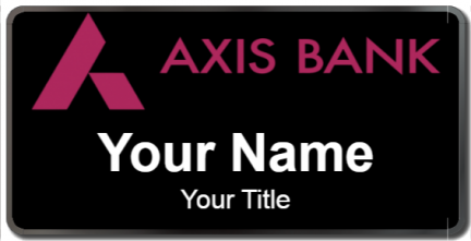 Custom name badges for Axis Bank