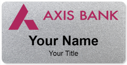 Custom name badges for Axis Bank