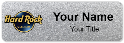 Custom name badges for Hard Rock Stadium