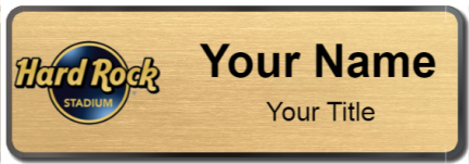 Custom name badges for Hard Rock Stadium