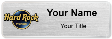 Custom name badges for Hard Rock Stadium