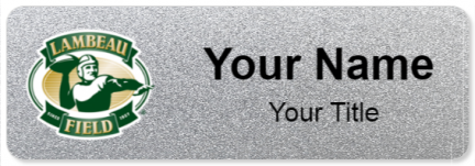 Custom name badges for Lambeau Field