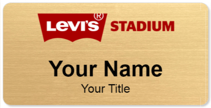 Custom name badges for Levis Stadium