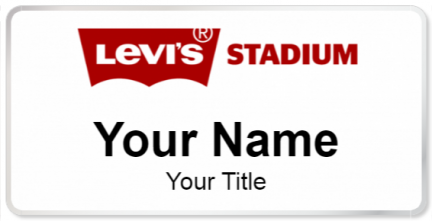 Custom name badges for Levis Stadium