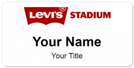 Custom name badges for Levis Stadium