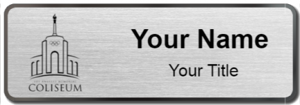 Custom name badges for Los Angeles Memorial Coliseum