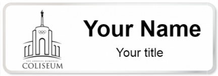 Custom name badges for Los Angeles Memorial Coliseum