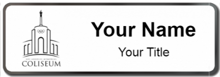 Custom name badges for Los Angeles Memorial Coliseum