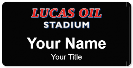 Custom name badges for Lucas Oil Stadium
