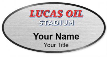 Custom name badges for Lucas Oil Stadium