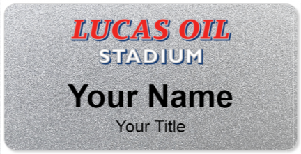 Custom name badges for Lucas Oil Stadium