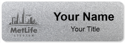 Custom name badges for MetLife Stadium