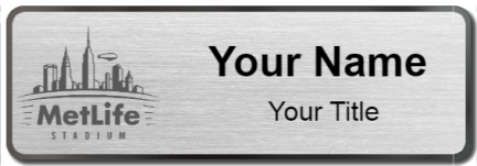 Custom name badges for MetLife Stadium