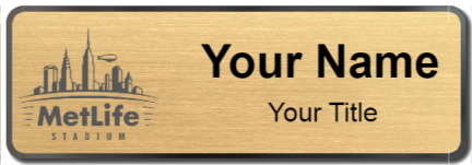 Custom name badges for MetLife Stadium