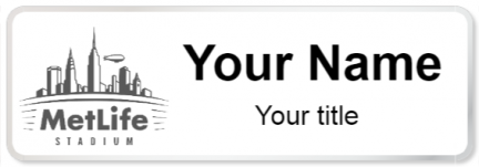 Custom name badges for MetLife Stadium