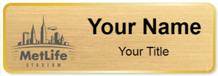 Custom name badges for MetLife Stadium