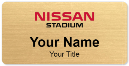 Custom name badges for Nissan Stadium
