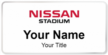 Custom name badges for Nissan Stadium