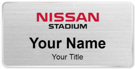 Custom name badges for Nissan Stadium