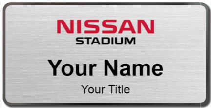 Custom name badges for Nissan Stadium