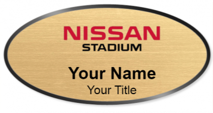 Custom name badges for Nissan Stadium