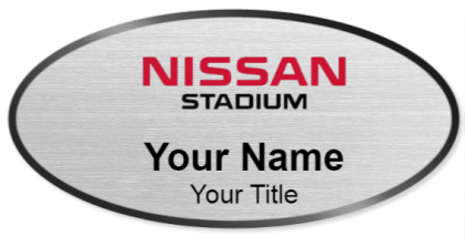 Custom name badges for Nissan Stadium
