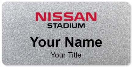 Custom name badges for Nissan Stadium