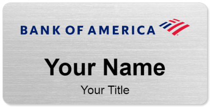 Custom name badges for Bank of America
