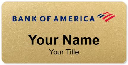 Custom name badges for Bank of America