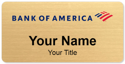 Custom name badges for Bank of America
