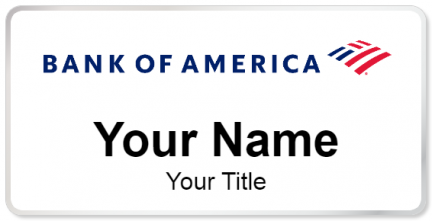 Custom name badges for Bank of America