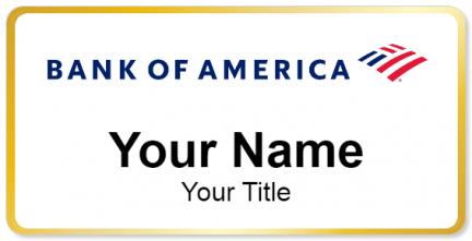 Custom name badges for Bank of America