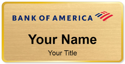 Custom name badges for Bank of America