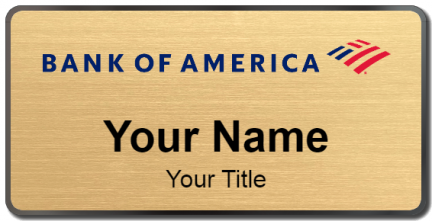 Custom name badges for Bank of America