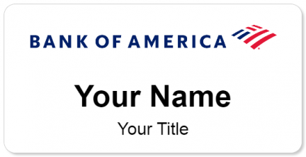 Custom name badges for Bank of America