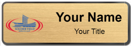 Custom name badges for Soldier Field