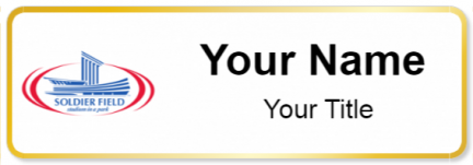 Custom name badges for Soldier Field