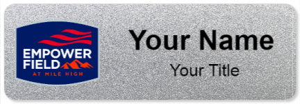 Custom name badges for Empower Field at Mile High