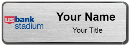 Custom name badges for U S Bank Stadium