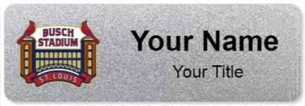 Custom name badges for Busch Stadium