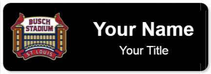 Custom name badges for Busch Stadium