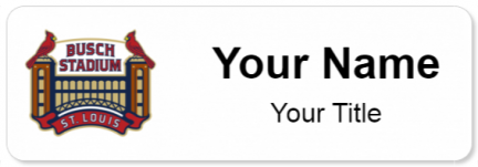 Custom name badges for Busch Stadium