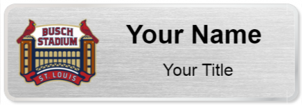 Custom name badges for Busch Stadium