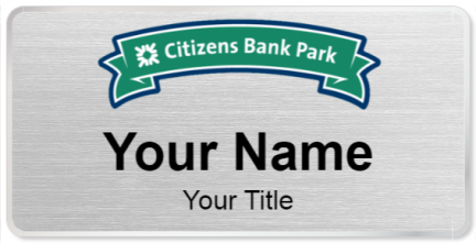 Custom name badges for Citizens Bank Park