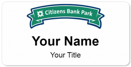 Custom name badges for Citizens Bank Park